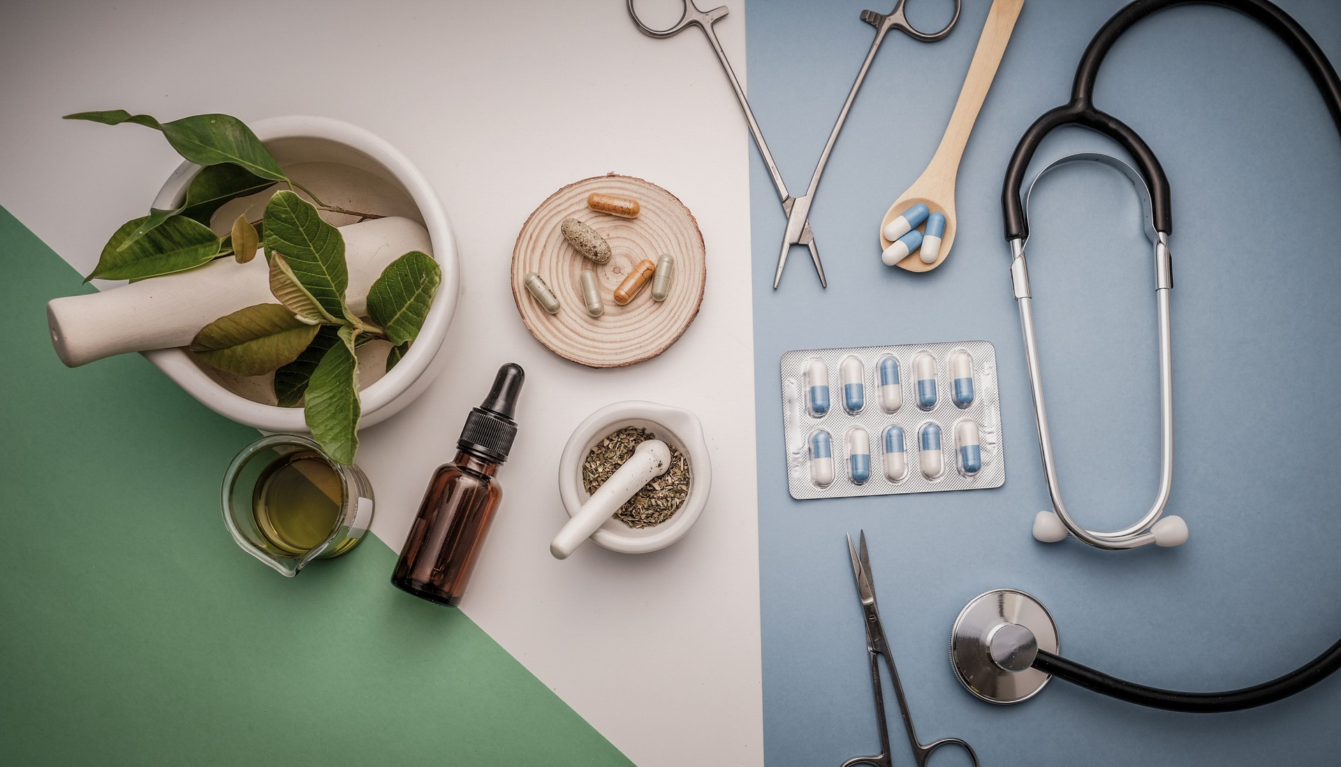herb medicine with herbal the organic natural in the laboratory. oil capsule, natural organic.food nutrition healthy and wellness.